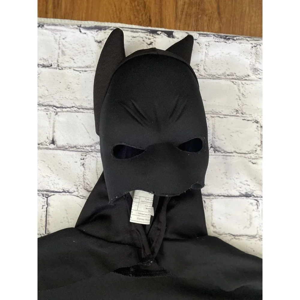 Black Batman Halloween Mask Cape‎ Costume Adult Child Sz Small 35